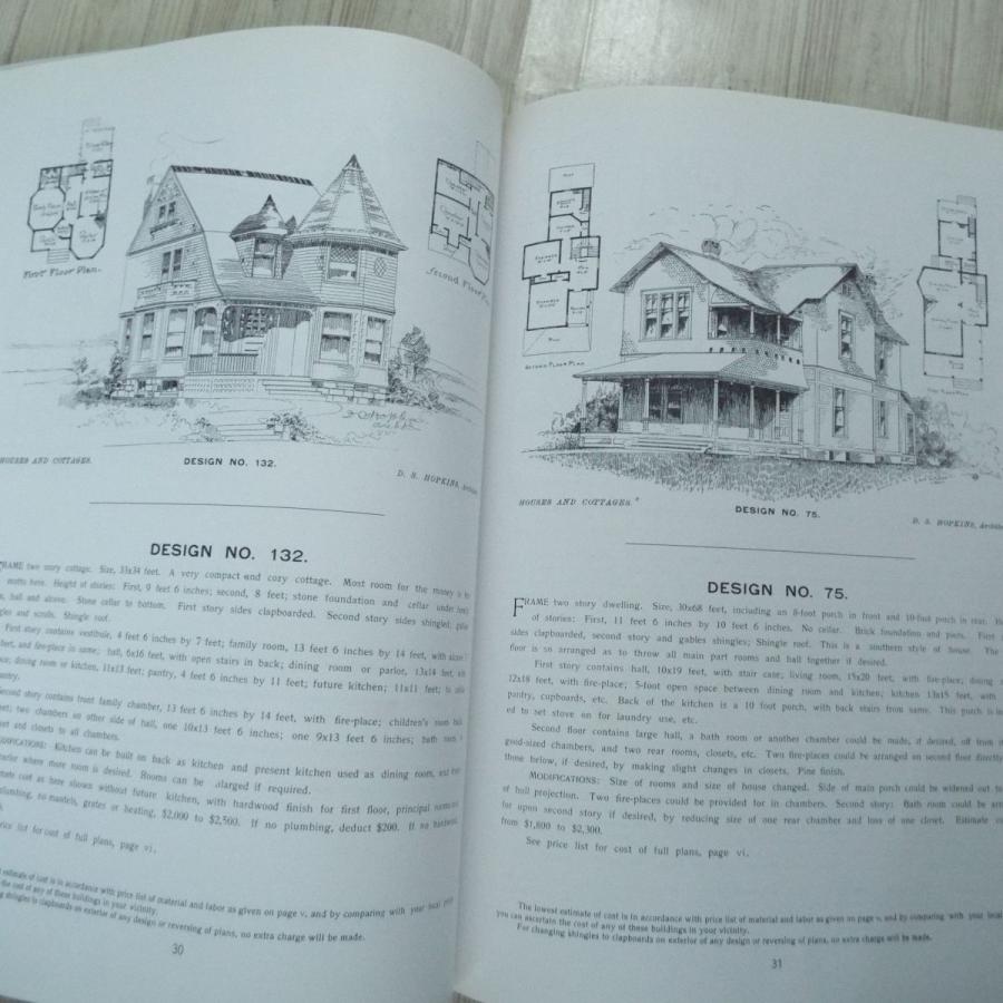 建築[後期ビクトリア様式の邸宅のデザインおよび間取り図集 Late