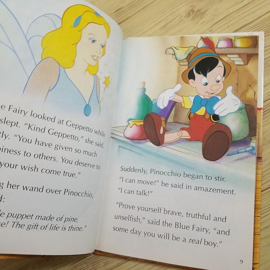 英会話[英語絵本 ディズニー ピノキオ : 朗読CD付・日本語解説付き