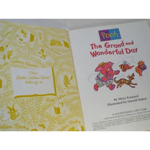 テレビ絵本[ディズニー くまのプーさん a Little Golden Book 2冊 