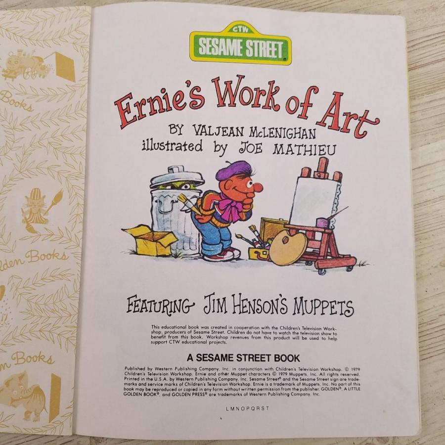 セサミストリート　絵本　英語絵本　洋書 外国語絵本[セサミストリート Ernie's Work of Art] 洋書 英語絵本