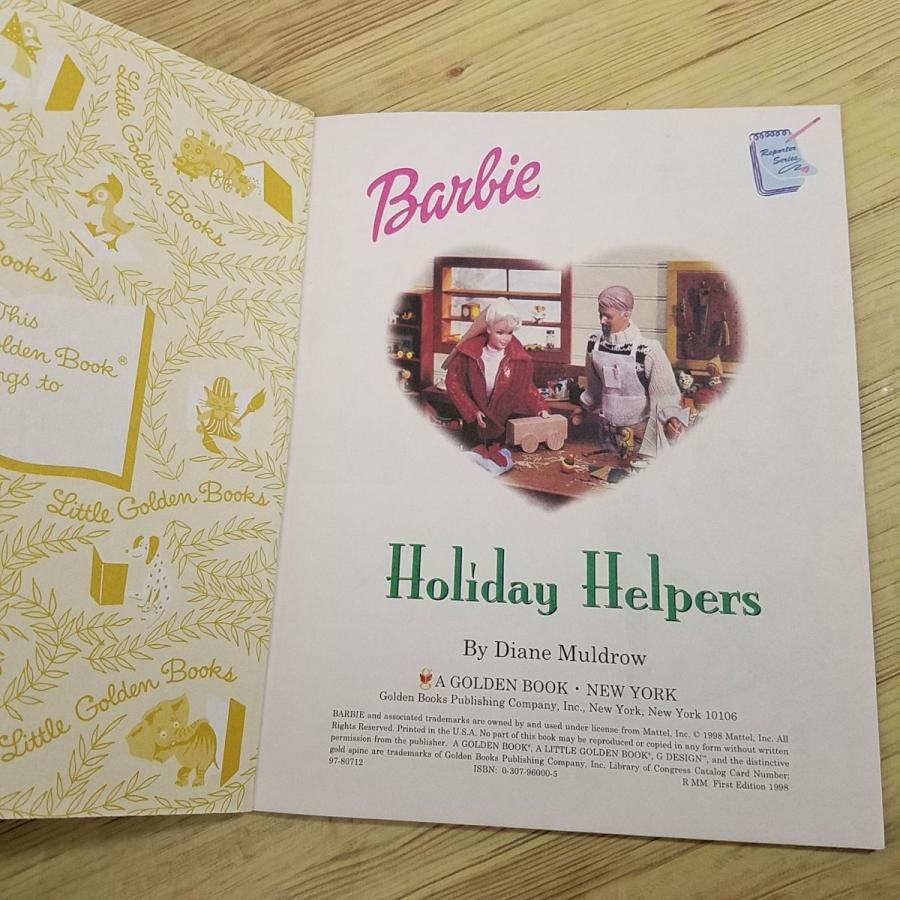 外国語絵本[バービー Barbie Holiday Helpers] 写真絵本 リトル