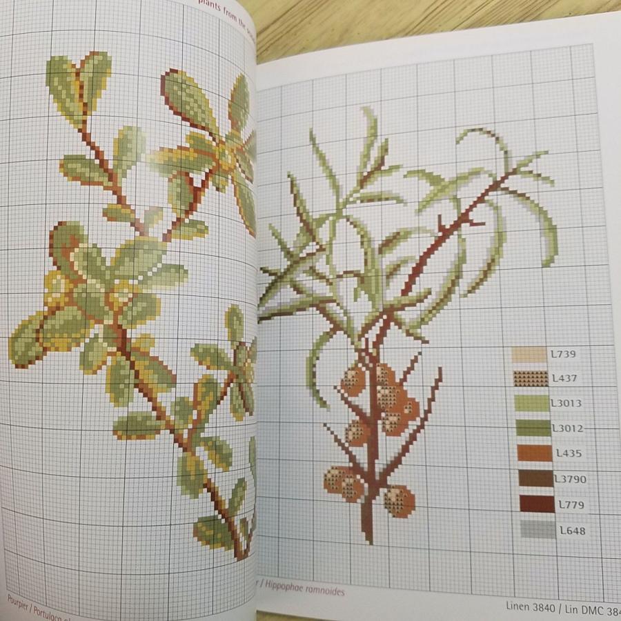 手芸系[花とフルーツのクロスステッチ図案集 Herbarium : More than 40
