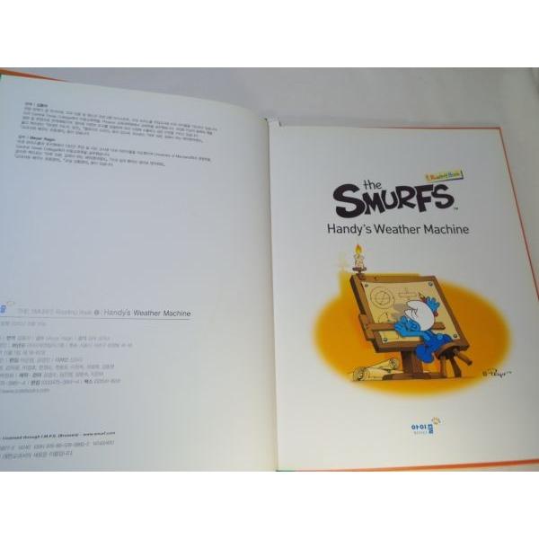 絵本[スマーフ（韓国版） ReadingBook4 the SMURFS Handy's Weather