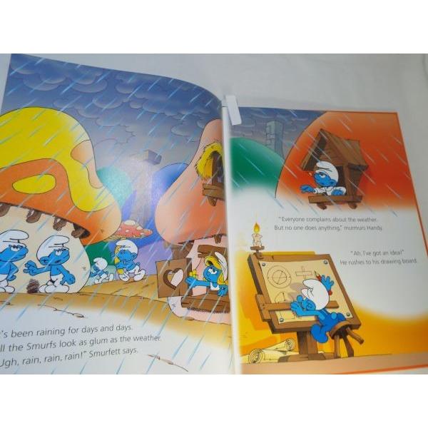 絵本[スマーフ（韓国版） ReadingBook4 the SMURFS Handy's Weather