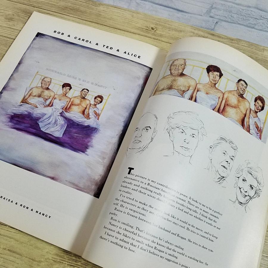 画集[HOFMEKLER'S GALLERY] 1987年 風刺画集 洋書 英語 レーガン