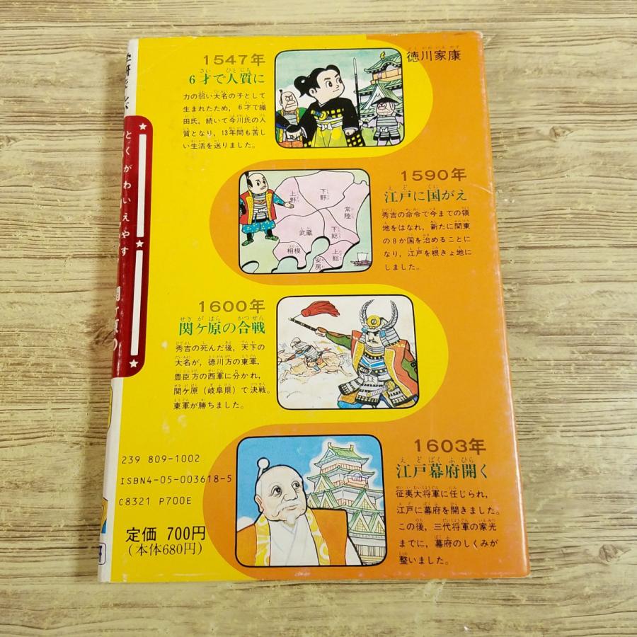 学習マンガ[学研まんが 人物日本史 関ヶ原の合戦 徳川家康(旧版・1989