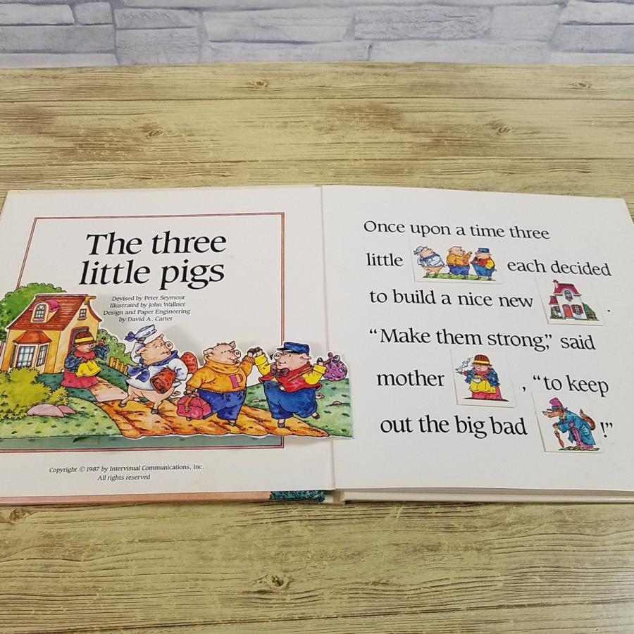 仕掛絵本[3びきのこぶた 絵をめくる絵本 The Three Little Pigs