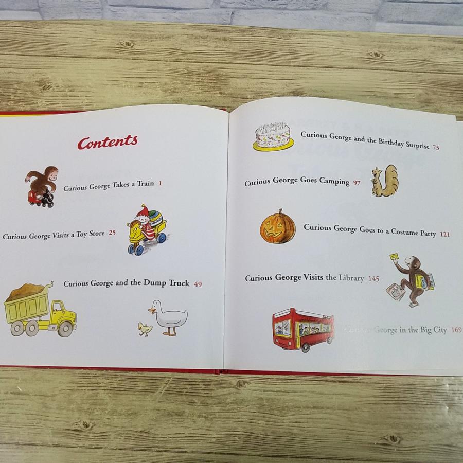 ハード表紙絵本 児童絵本 英語 洋書絵本 8冊セット 絵本[おさるのジョージ A Treasury of Curious George] 洋書 英語絵本