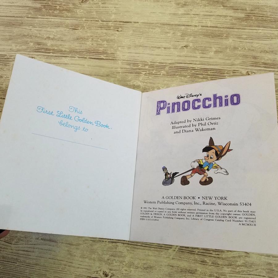 外国語絵本[ディズニー ピノキオ WALT DISNEY'S Pinocchio(小型絵本