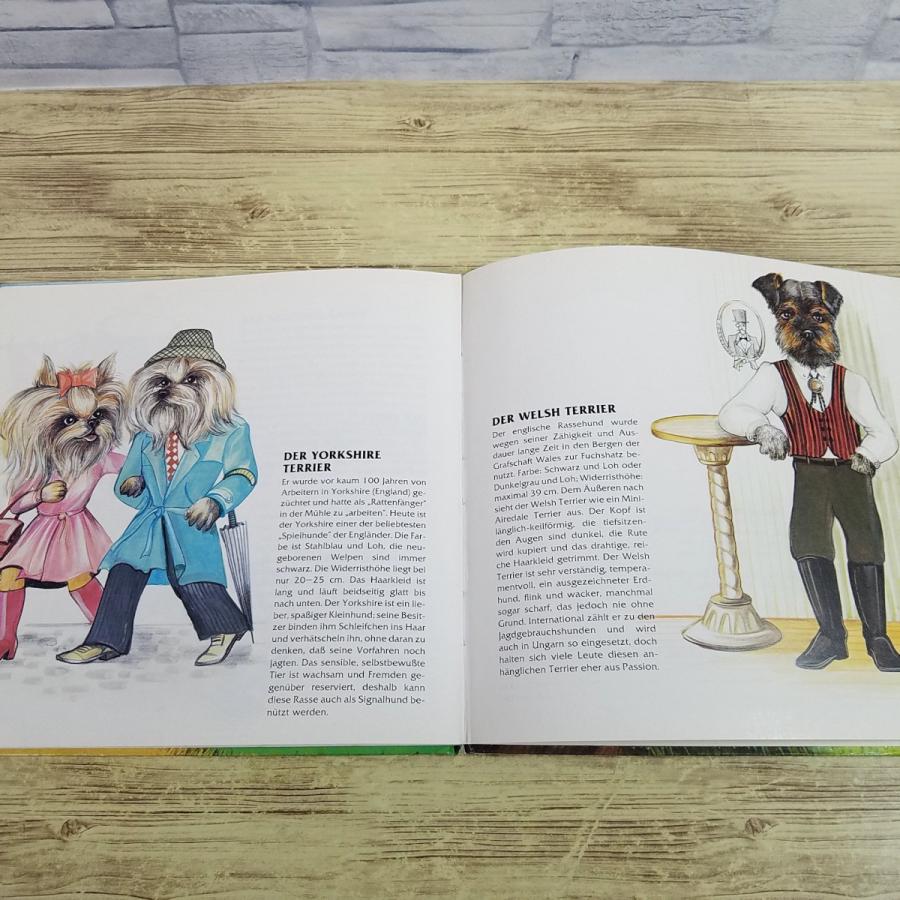 外国語絵本[HUNDEN 擬人化された犬の絵図鑑] 洋書 ドイツ語絵本 犬の