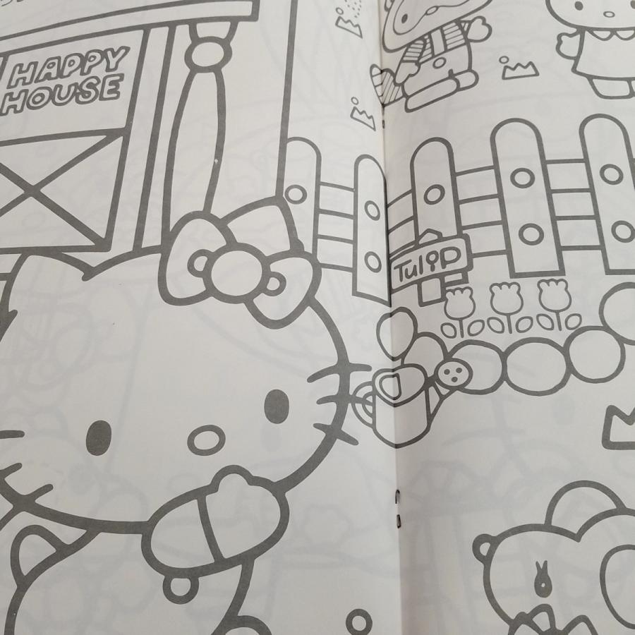 ぬりえ[ハローキティのジャンボぬりえ 1 たのしいパーティ(全て未塗り