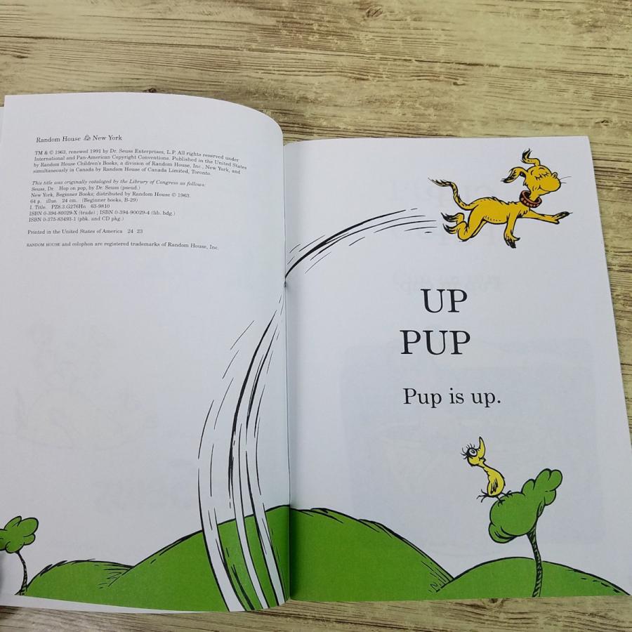 確認用◆洋書 大型本☆ドクター・スースの名作絵本◆ 外国語絵本[CD付き ドクター・スース Hop on Pop Book & CD] 洋書 英語