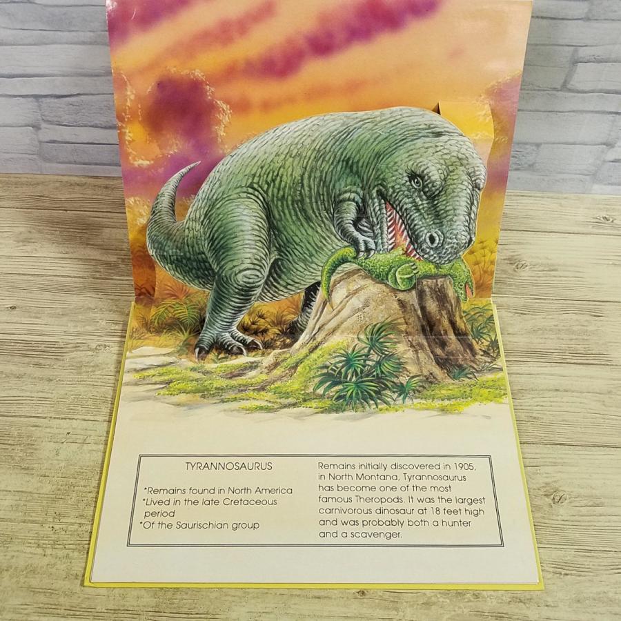 仕掛絵本[恐竜ポップアップ DINOSAURS POP-UP BOOK : Tyrannosaurus