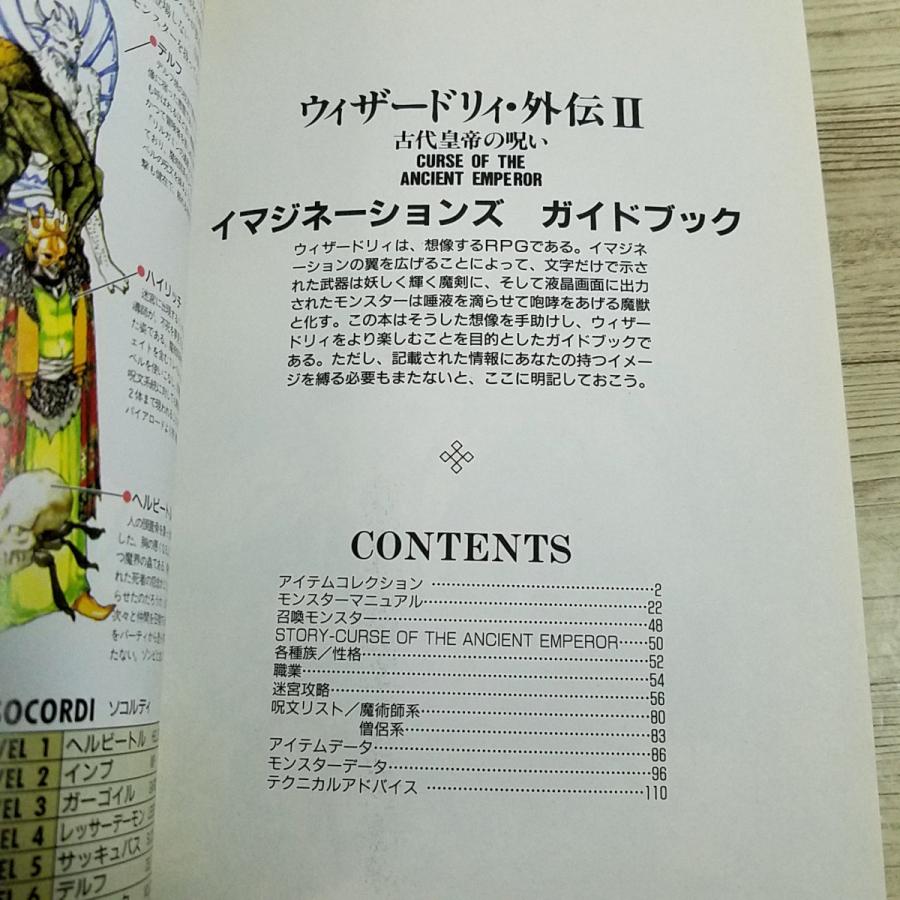 攻略本[ウィザードリィ・外伝II イマジネーションズ・ガイドブック