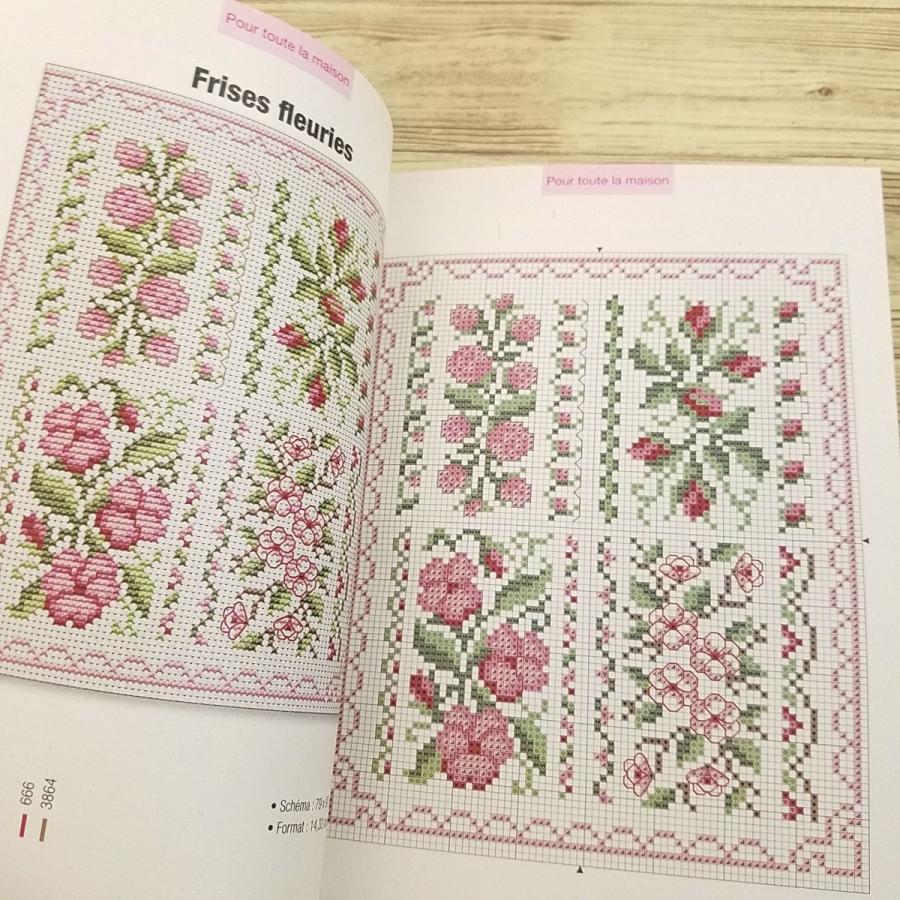 手芸系[オールカラー クロスステッチ リアンのアイデア Idees pour
