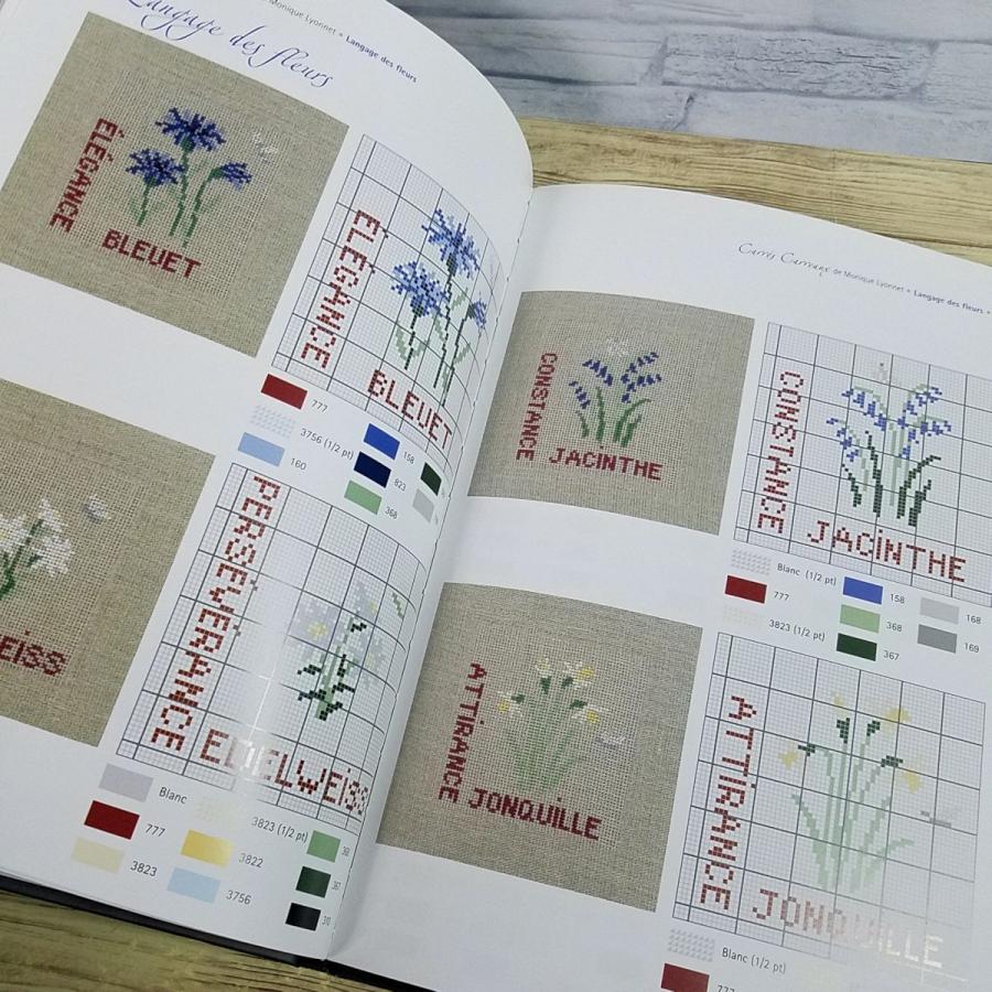 手芸系[タイルのようなクロスステッチ図案集 Carres Carreaux de