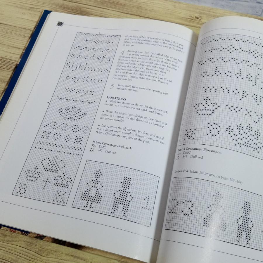 手芸系[伝統的デザインのクロスステッチ図案集 Sampler Motif Book