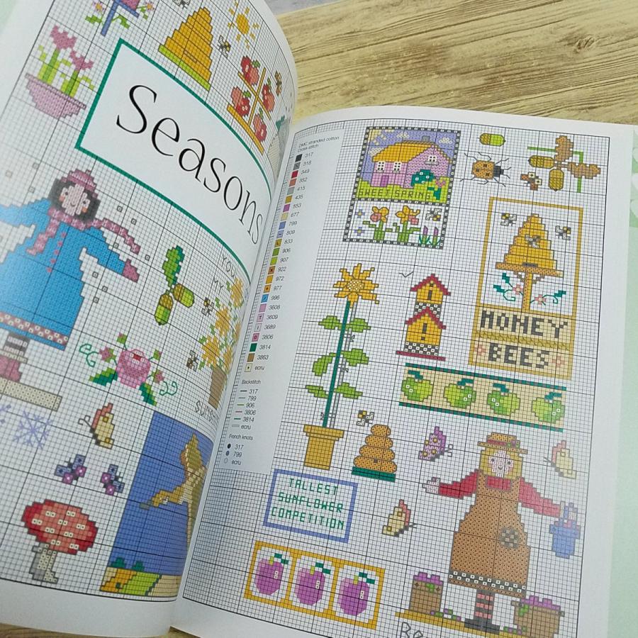 手芸系[手軽にかしこく クロスステッチ図案集 Quick ＆ Clever Cross