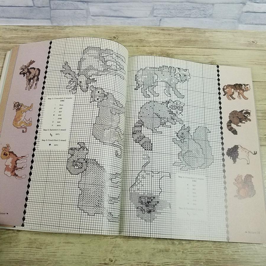 手芸系[2時間で楽しむクロスステッチ図案集515 Two-Hour Cross-Stitch