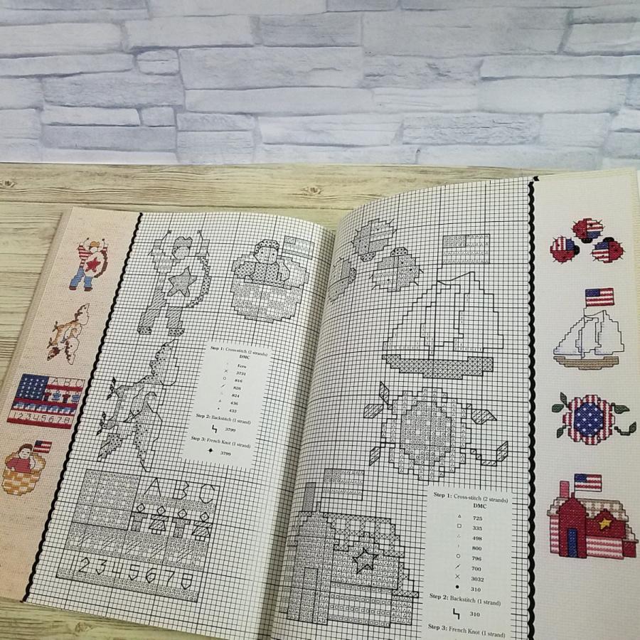 手芸系[2時間で楽しむクロスステッチ図案集515 Two-Hour Cross-Stitch