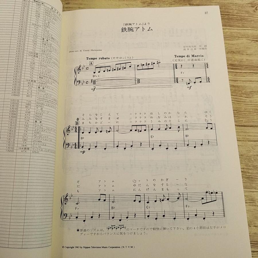 楽譜[ピアノでうたう アニメ・ソング大百科 Vol.1 1963-1985] 136曲