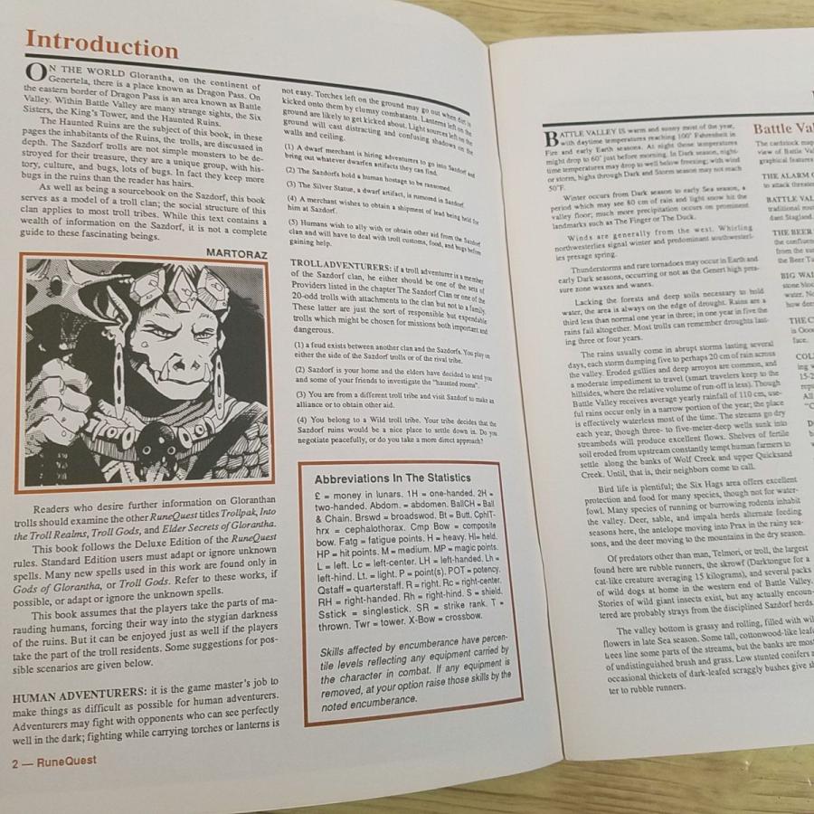 TRPG[ルーンクエスト THE HAUNTED RUINS : A Complete Troll Tribe For RuneQuest ...