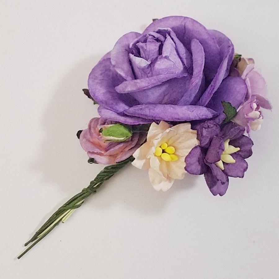 造花[ミニ・ペーパーフラワー 髪飾り/コサージュ/アクセサリー 造花[ミニ・ペーパーフラワー 髪飾り/コサージュ/アクセサリー