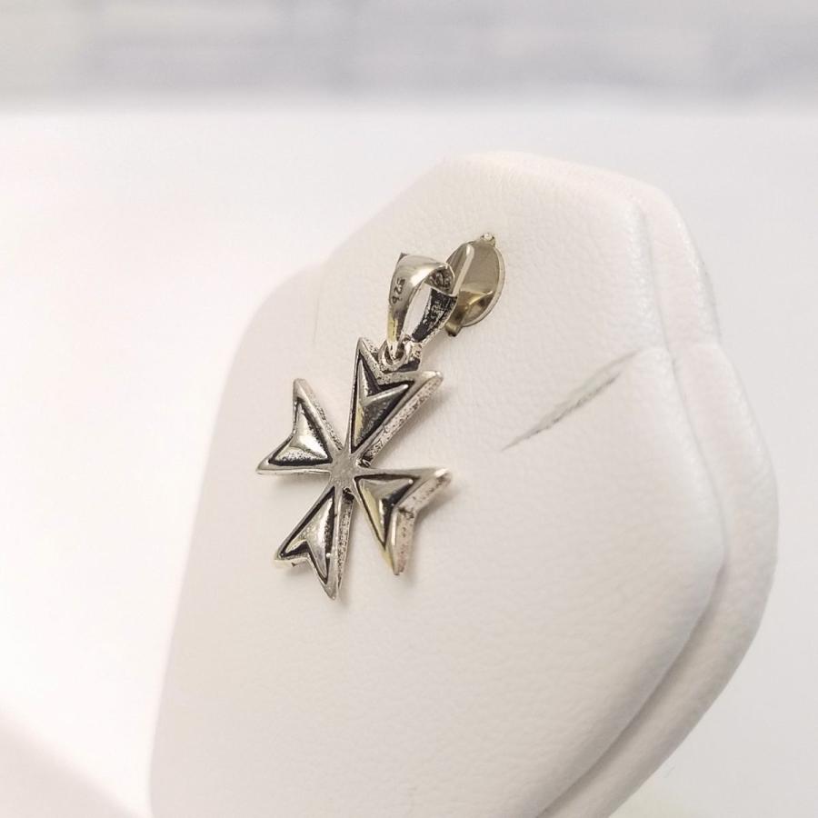 シルバーアクセ[シルバー925 ペンダント・トップ マルタ十字 15mm×15mm