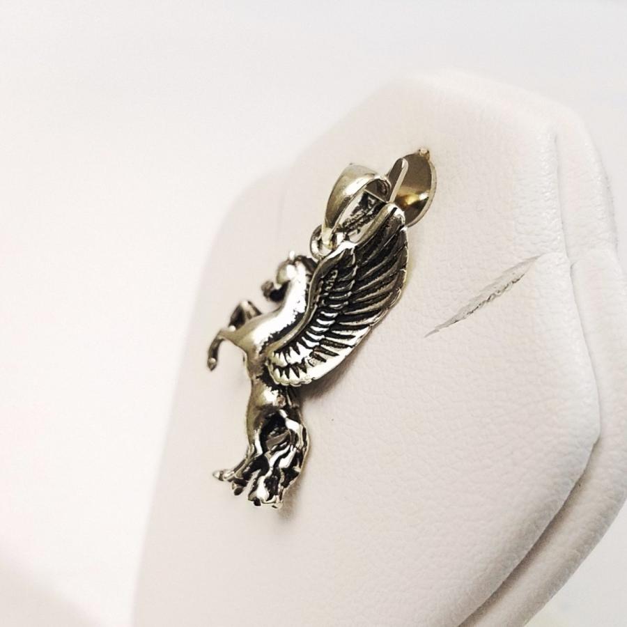 シルバーアクセ[シルバー925 ペンダント・トップ ペガサス 24mm×18mm
