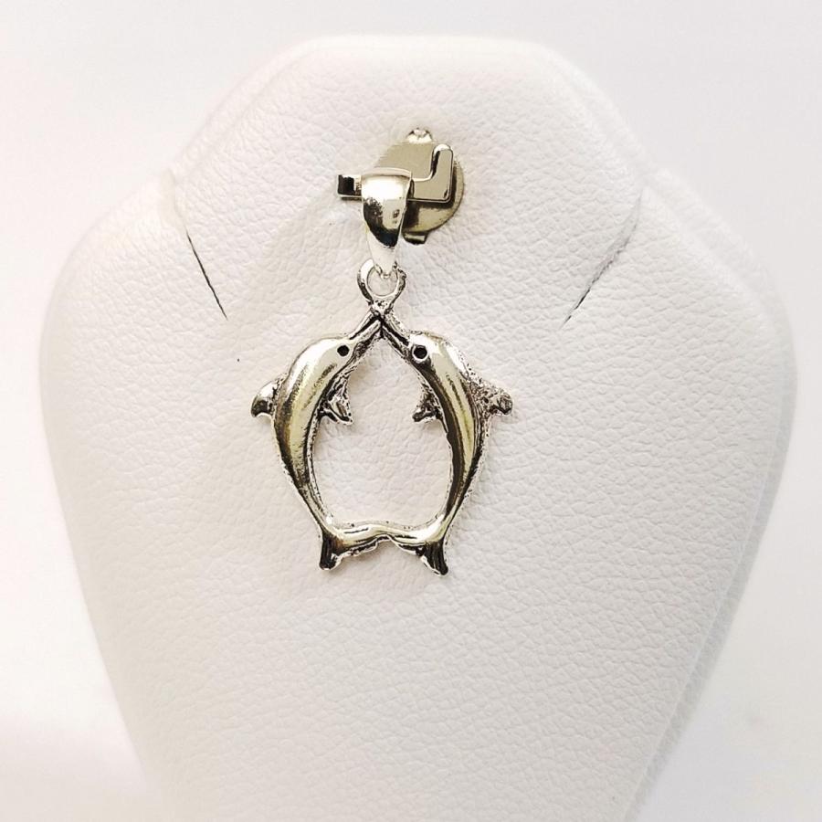 シルバーアクセ[シルバー925 ペンダント・トップ イルカ／ドルフィン