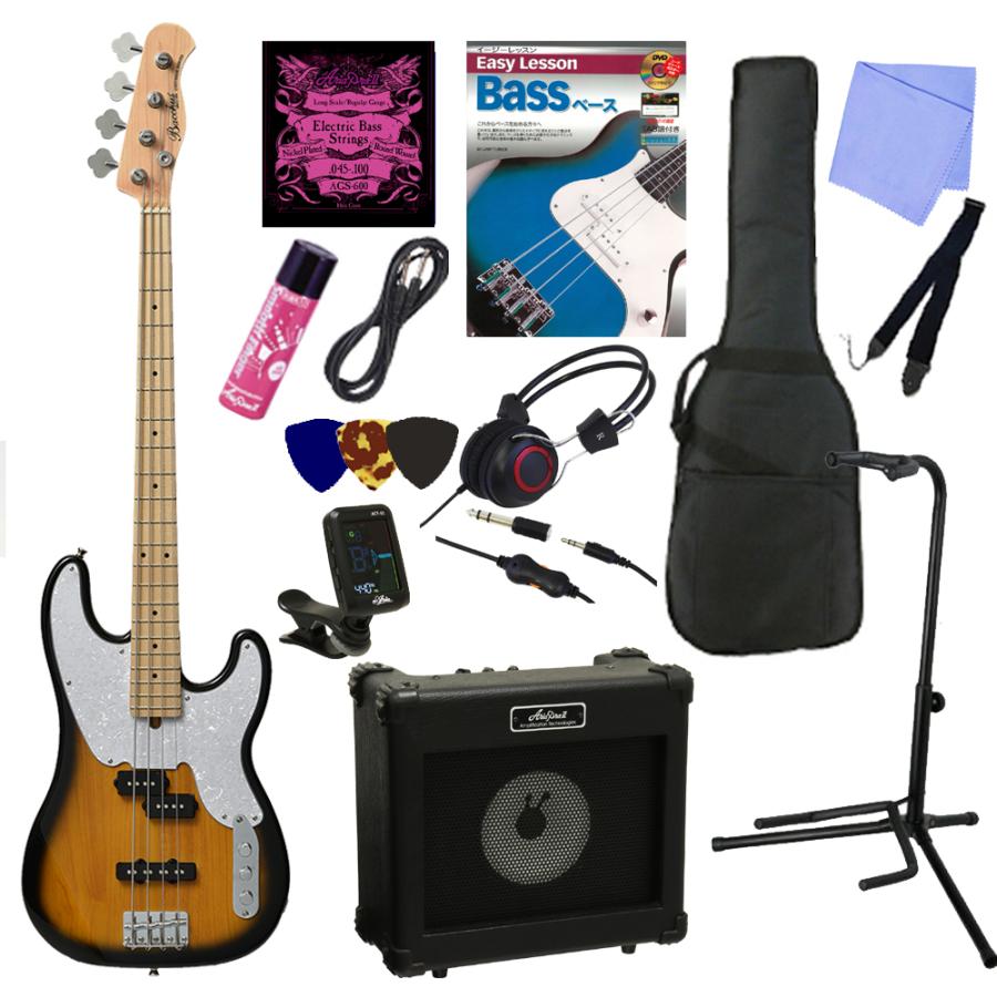 Bacchus エレキベース サンバースト 4弦