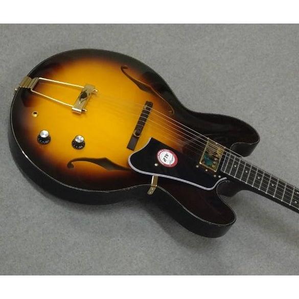 NG セミホロウボディギター サンバースト Amazon | セミホローFホール軽量ギターボディ クラシックサン