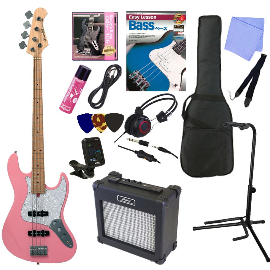 ワンランク上のバッカス エレキベース入門13点セット Bacchus Wjb 330m Pnk バッカス ジャズベース ピンク パール ピックガード Wjb 330m Pnk Set 音楽屋ファンハウス 通販 Yahoo ショッピング