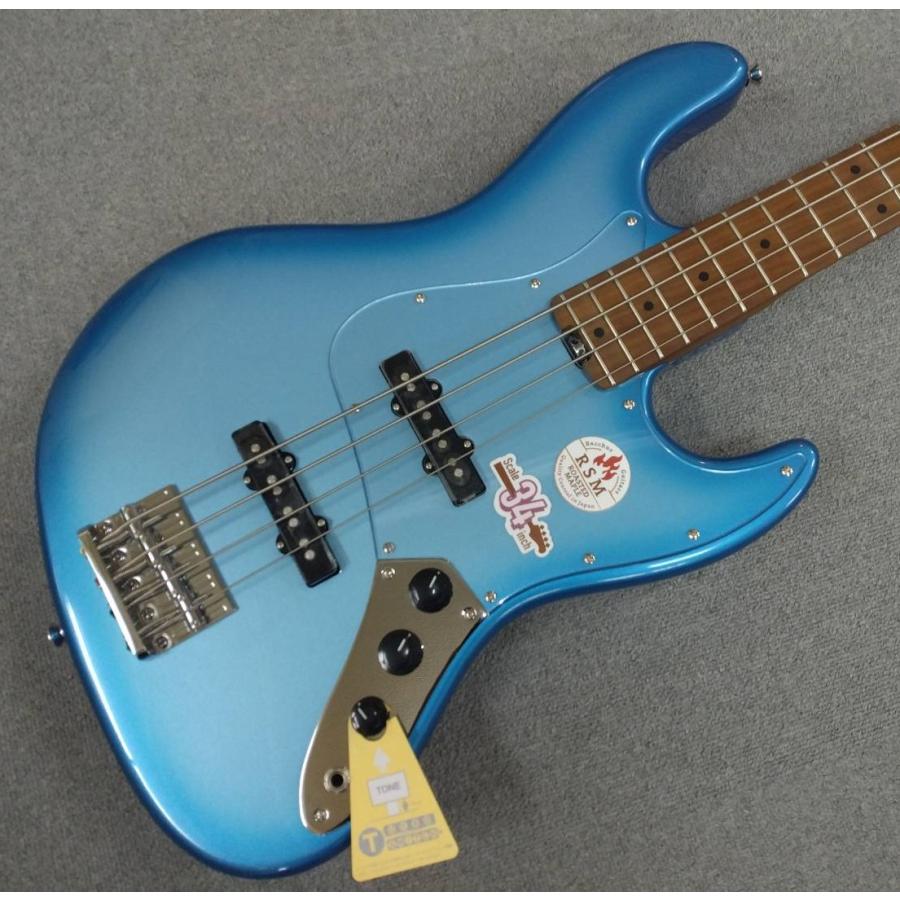 Bacchus GLOBAL Series WL4-STD/RSM SLV-LPB-BS (Silver-Lake Placid Blue Burst) クリアピックガード仕様 バッカス・ベース【現物画像】_1