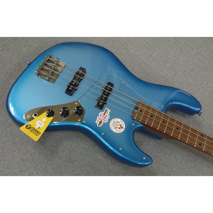 Bacchus GLOBAL Series WL4-STD/RSM SLV-LPB-BS (Silver-Lake Placid Blue Burst) クリアピックガード仕様 バッカス・ベース【現物画像】_2