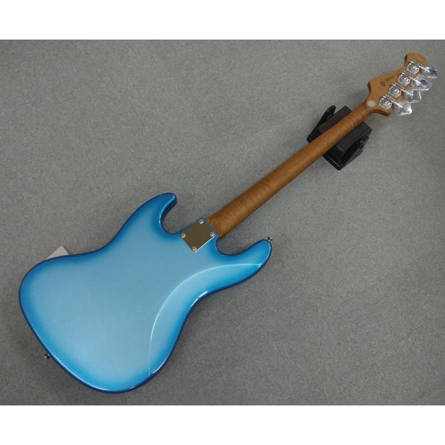 Bacchus GLOBAL Series WL4-STD/RSM SLV-LPB-BS (Silver-Lake Placid Blue Burst) クリアピックガード仕様 バッカス・ベース【現物画像】_5