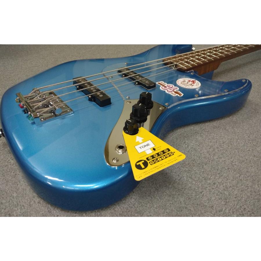 Bacchus GLOBAL Series WL4-STD/RSM SLV-LPB-BS (Silver-Lake Placid Blue Burst) クリアピックガード仕様 バッカス・ベース【現物画像】_9