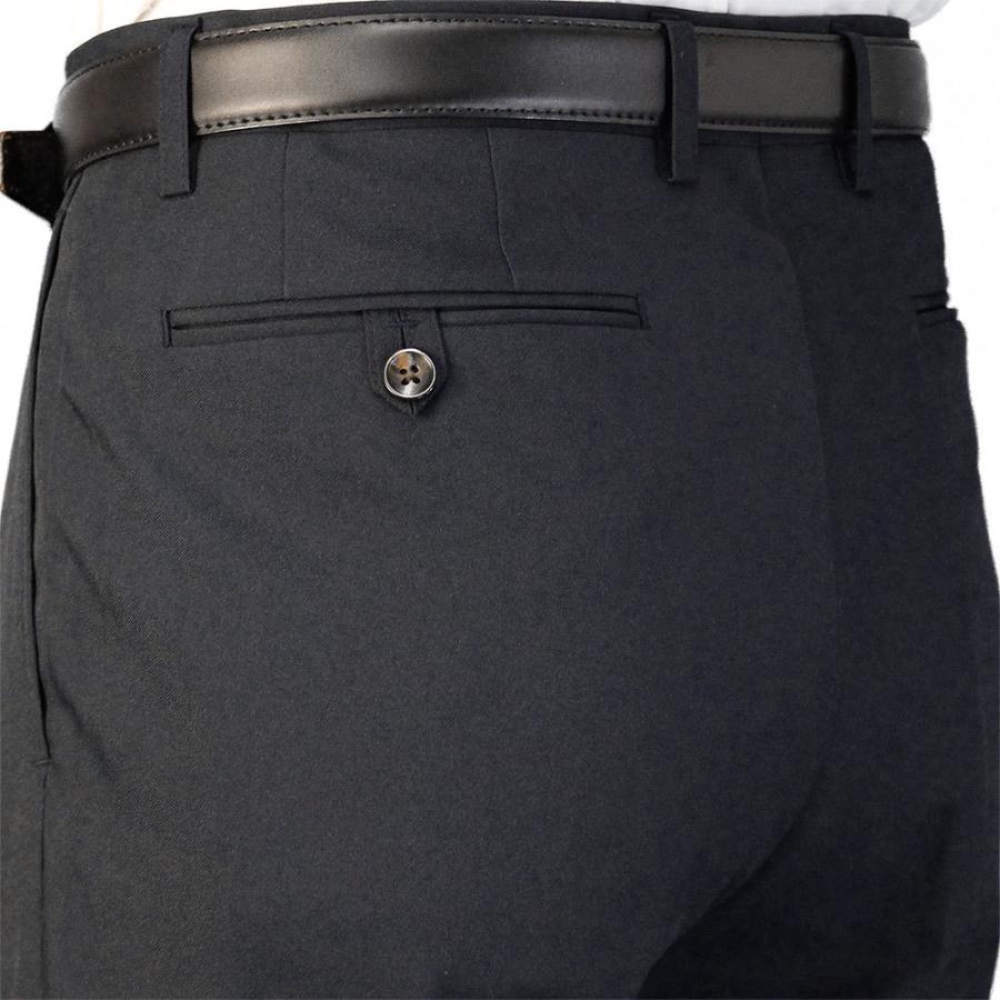 U312/美品 Barbati スラックス 裾シングル イタリア製 50 黒 funitshop_110-5002-3-sspb