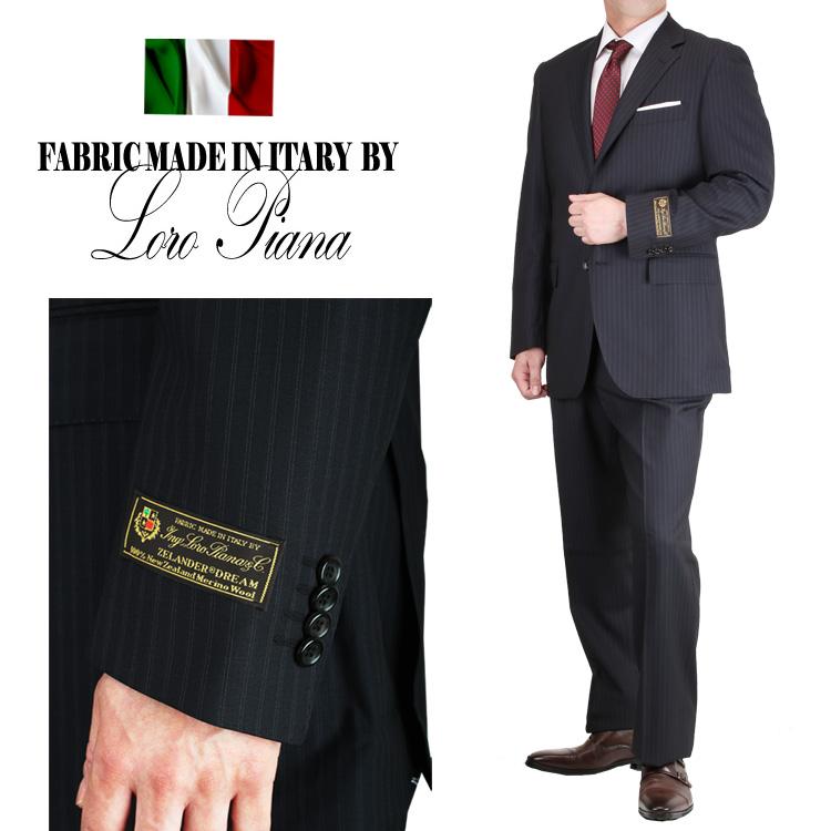 Loro Piana ロロピアーナ スーツ 春夏 ZELANDER DREAM ネイビー Loro Piana ロロピアーナ スーツ 春夏 ZELANDER DREAM ネイビー