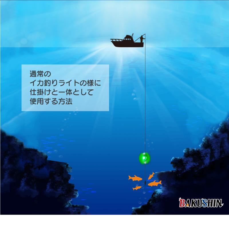 集魚灯 充電式 BAKUSHIN コードレス ホワイト 強力 LED 集魚 集魚灯 充電式 BAKUSHIN コードレス ホワイト 強力 LED 集魚