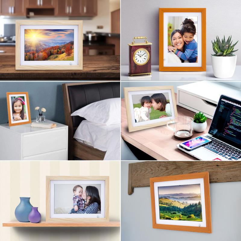 デジタルフォトフレーム リモトス ムーブ 人感センサー 縦 壁掛け wifi