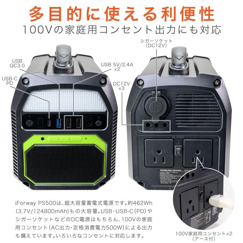 一年保証 iForway PS500 大容量 ポータブルバッテリー 一年保証 iForway PS500 大容量 ポータブルバッテリー