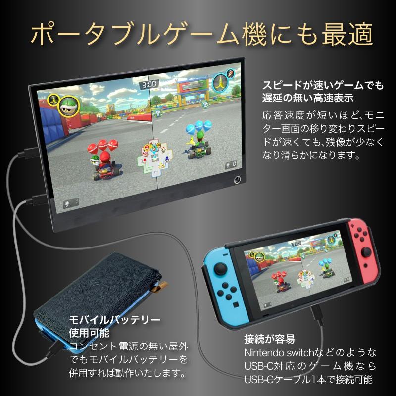 ポータブルディスプレイ 12.5インチ 高画質 フルHD HDR 12.5インチ モバイルモニター 1920×1080
