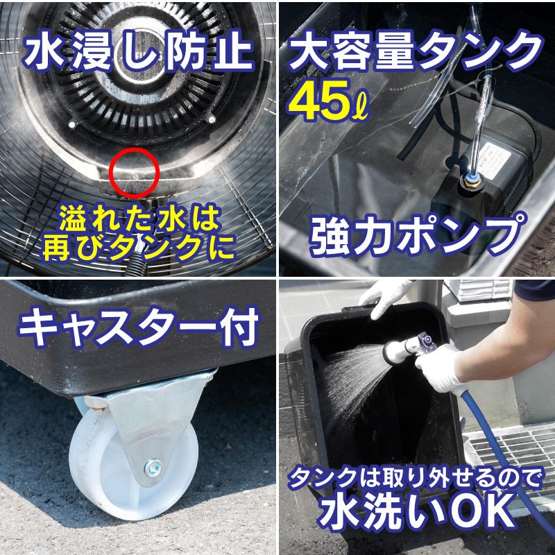1年保証 ミストファン 業務用 屋外 ミストファン扇風機 72cm 180W 冷