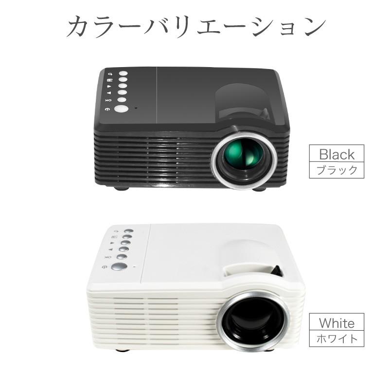 プロジェクター ポータブル 小型 コードレス USBメモリ SDカード