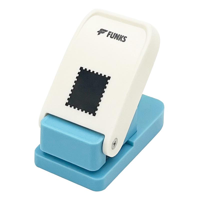 FUNKS クラフトパンチ 切手型 穴あけパンチ スクエア 25mm スクエア