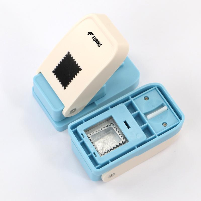 FUNKS クラフトパンチ 切手型 穴あけパンチ スクエア 25mm スクエア