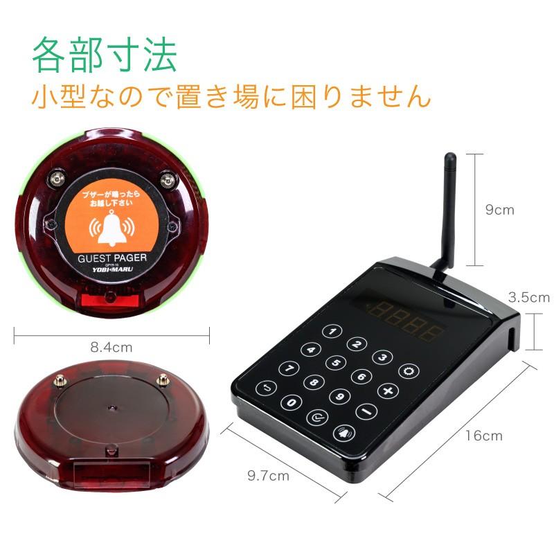 ゲストページャー 呼び丸 ラウンド 受信機 30台セット 1年保証