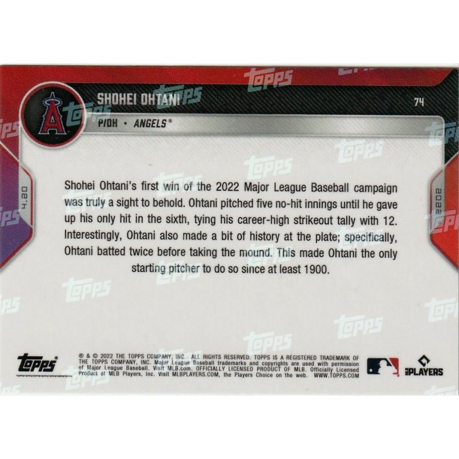 大谷翔平 TOPPS NOW #74 3259枚限定 2022 : トレカショップ