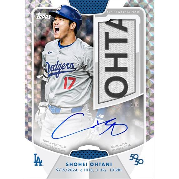 2024 Topps 50/50: Shohei Ohtani 大谷翔平 シュリンク付き未 2024 Topps 50/50: Shohei Ohtani 大谷翔平 シュリンク付き未